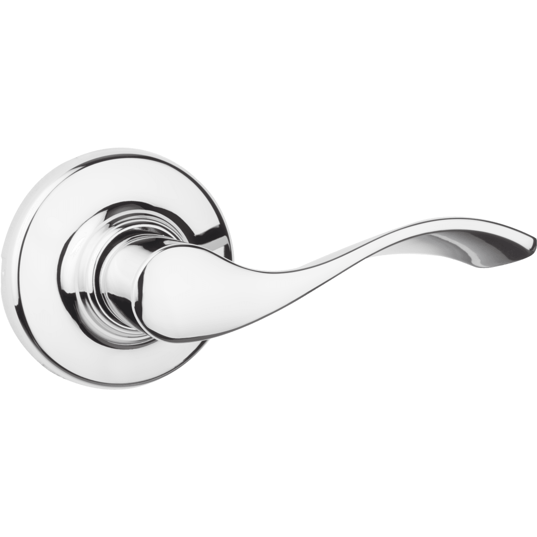 Balboa Hall/Closet Door Lever in Polished Chrome
