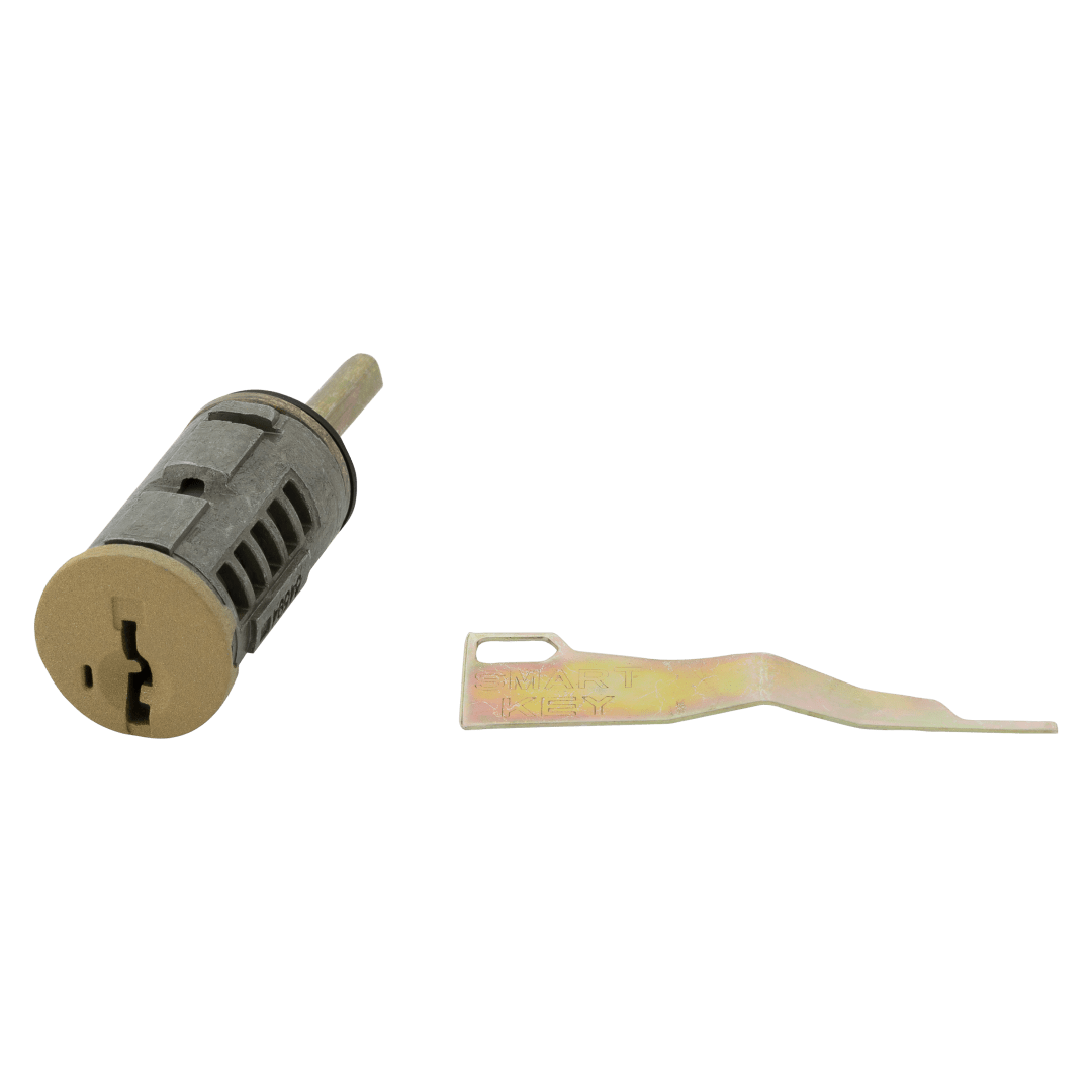 SmartKey Interior Double Cylinder Plug for Deadbolt in Polished Brass or Antique Brass Finish