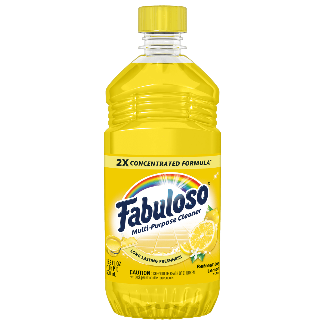 Fabuloso 2X Multi-Purpose Cleaner, No Rinse Floor Cleaner, Long-Lasting Freshness, Refreshing Lemon Scent, 16.9 fl oz