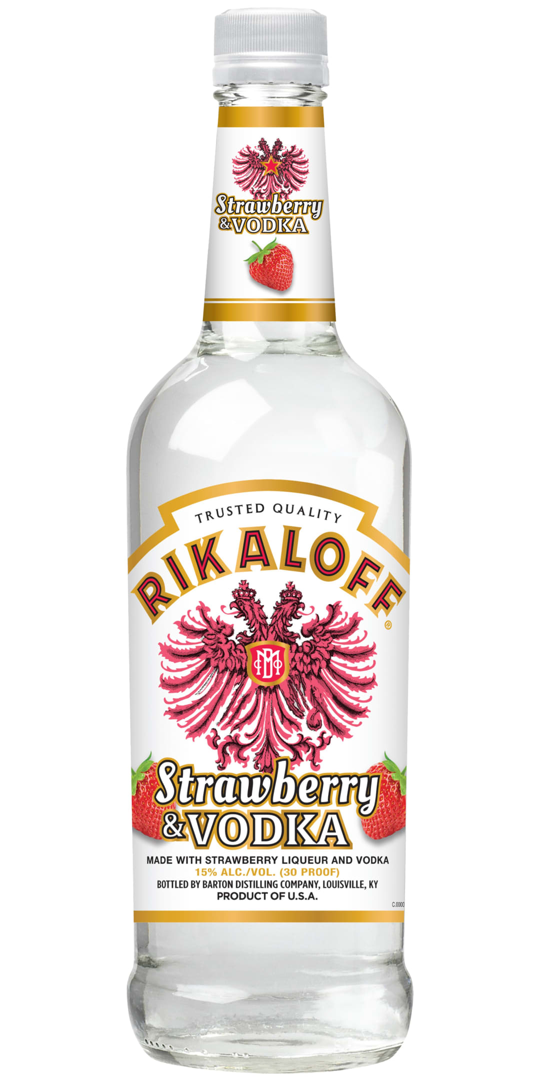 Rikaloff Strawberry Vodka 750ml 30 Proof