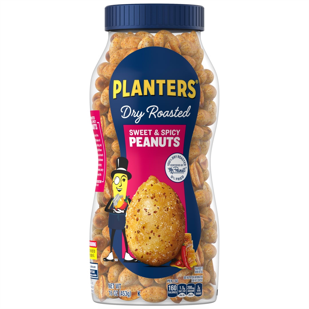 PLANTERS Sweet and Spicy Peanut Whole Plastic jar