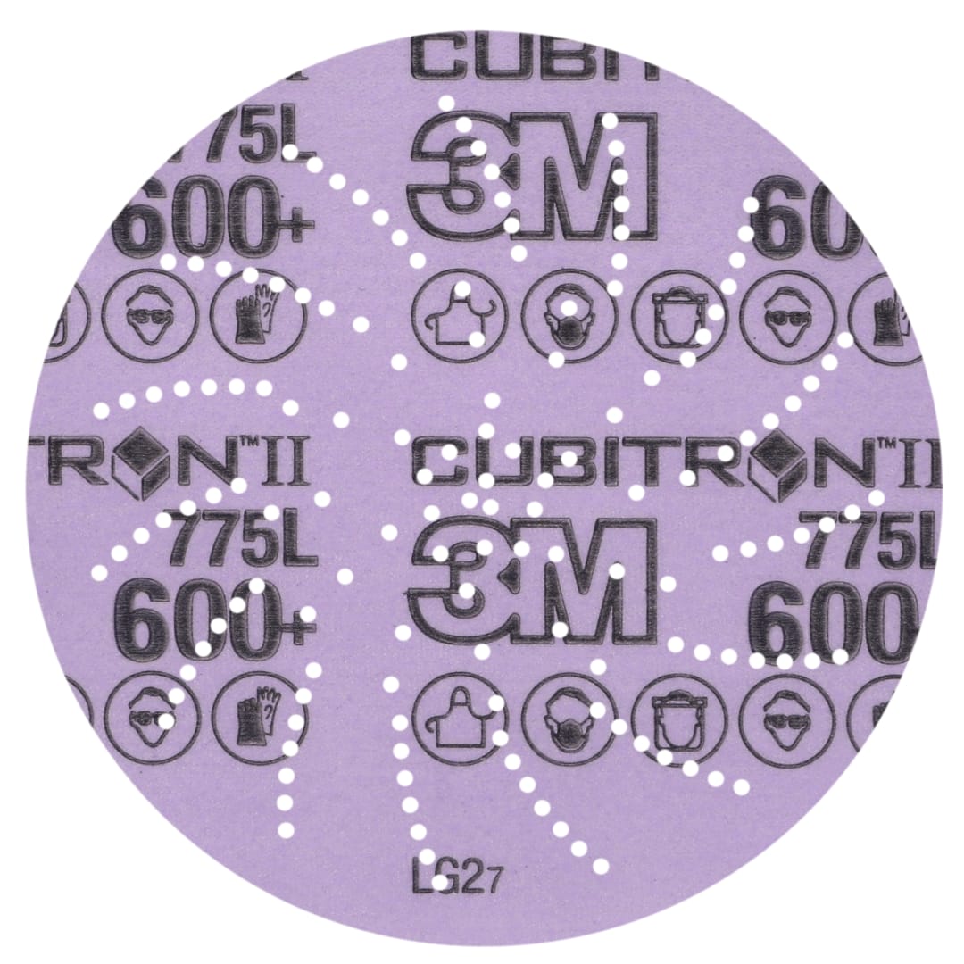 3M Xtract™ Cubitron™ II Film Diski 775L, 600+ 3MIL, 127 mm x NH, Die 500LG, 50/Carton, 250 ea/Case