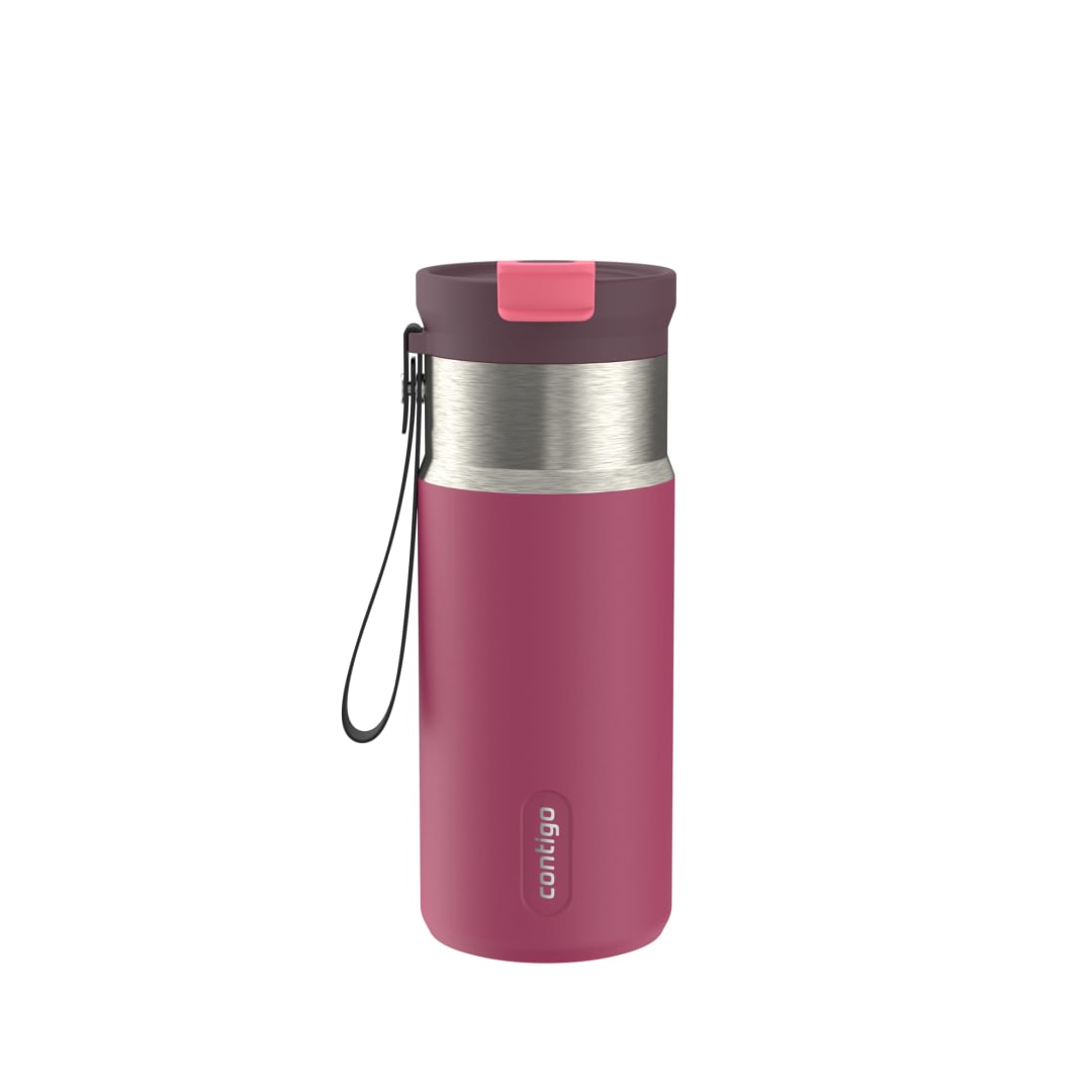 Contigo DualSip 16 oz Compact Leakproof Insulated Water Bottle with 2-Way Lid
