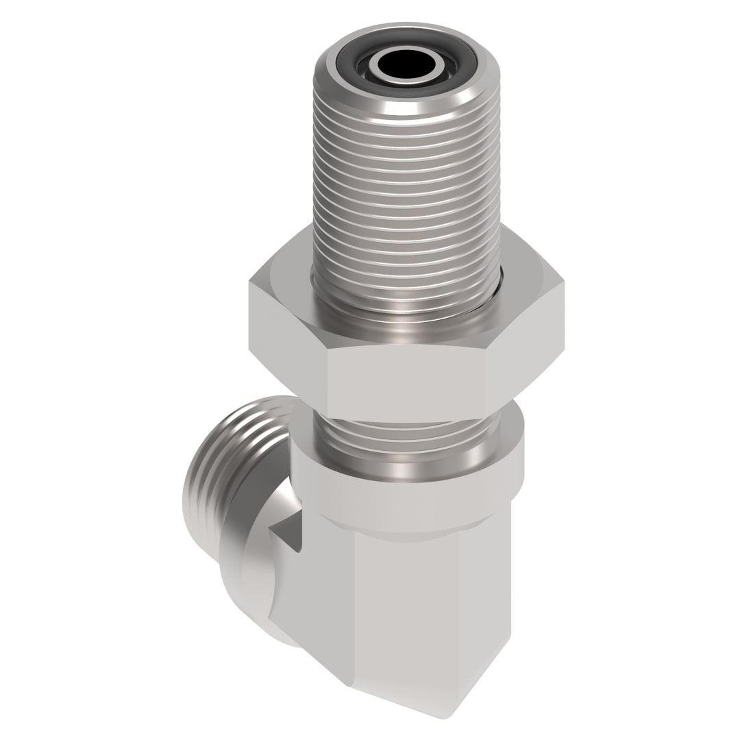 Aeroquip 3/4 Male ORS 90d X 3/4 Male ORS Bulkhead