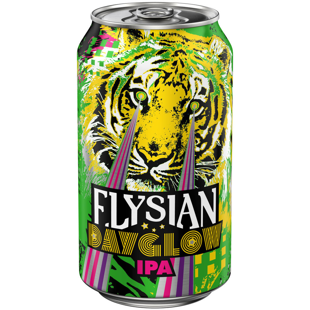Elysian Day Glow 12 oz Single CAN 7_4ABV - Plain Aluminum - Standard Gloss - Craft Direct