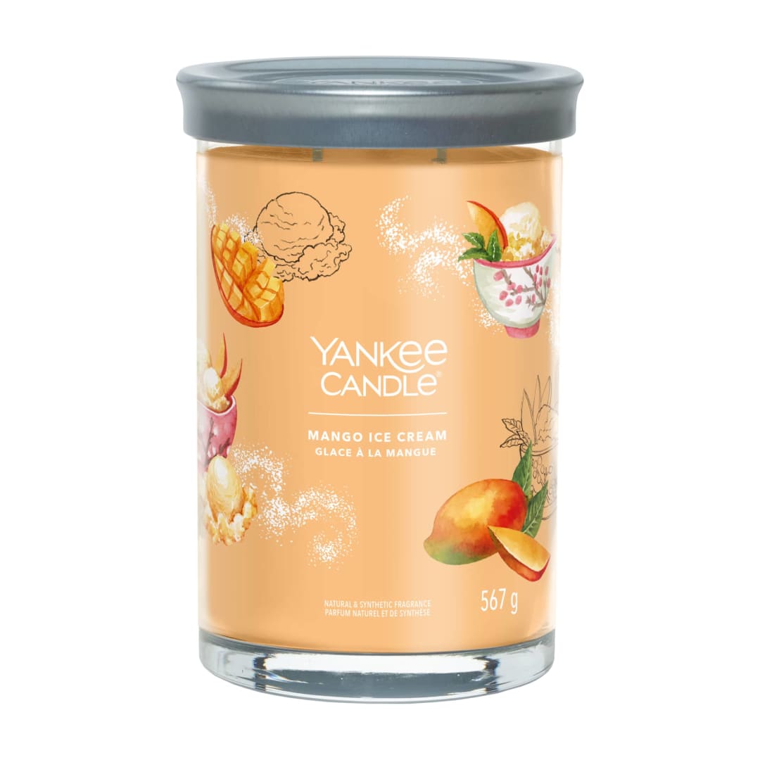Yankee Candle® Signature Scented Candle | Mango Ice Cream Large Tumbler Candle with Double Wicks | Soy Wax Blend