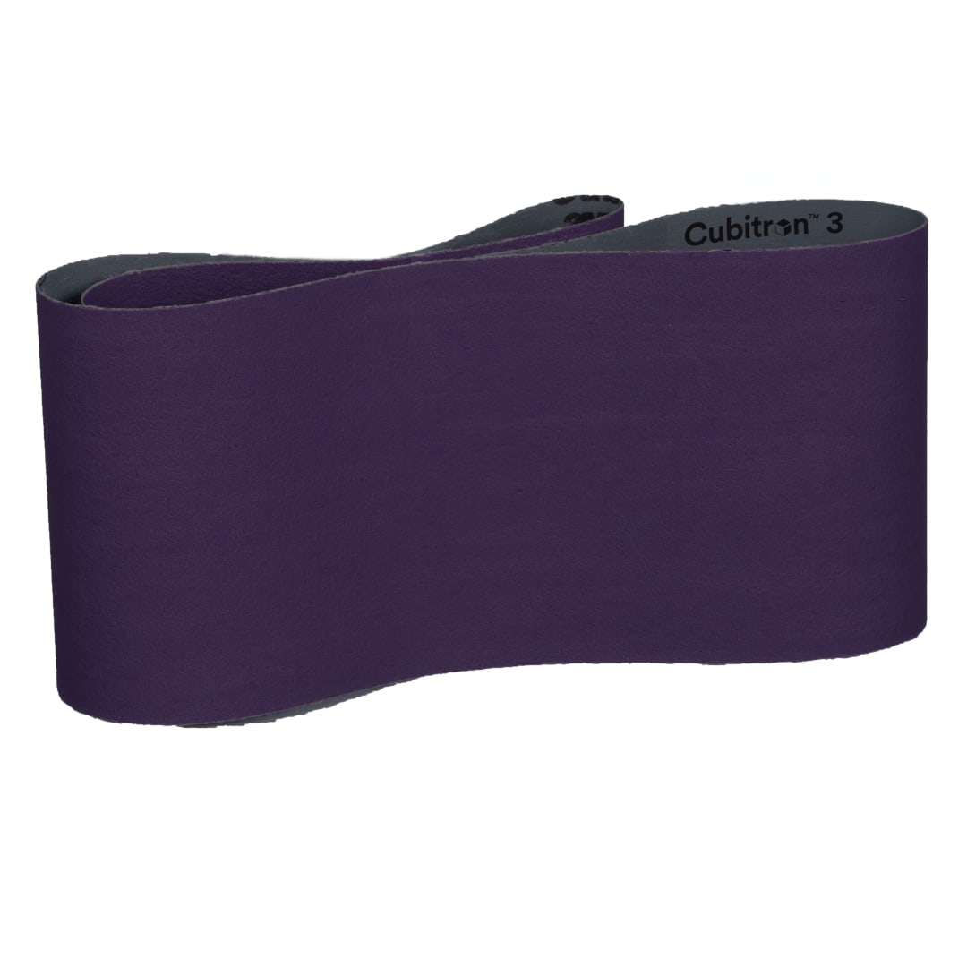 3M™ Cubitron™ 3 Cloth Belt 1182F, 36+ YF-weight, 820 mm x 3280 mm, Film-lok, Single-Flex, 51 ea/Case, Bulk Pack