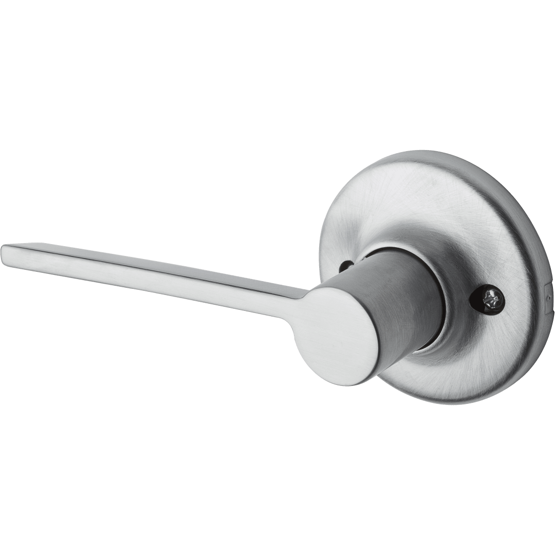 Ladera Half - Dummy Right Hand Door Lever in Satin Nickel