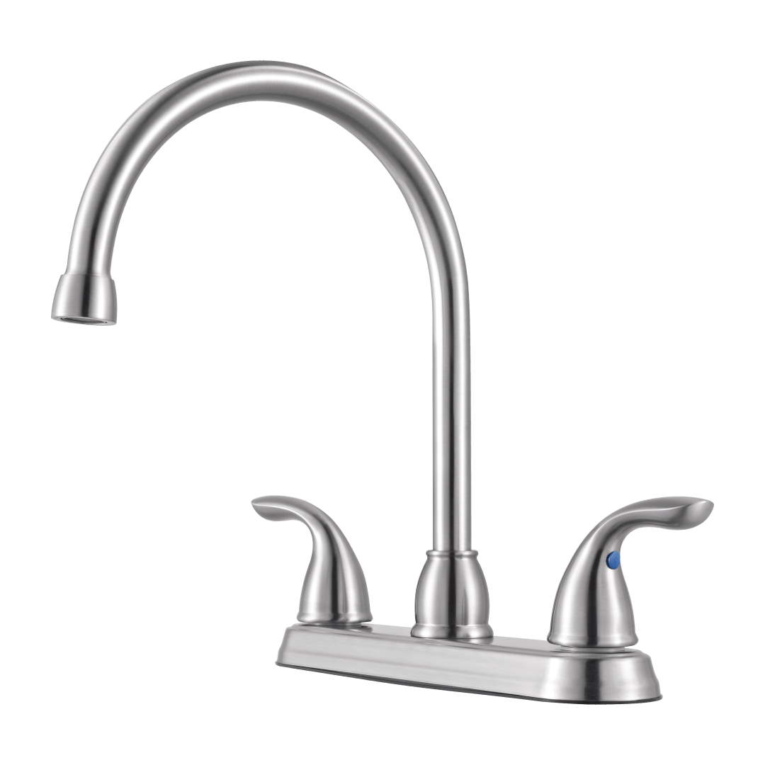 Pfirst Series 2-Handle Kitchen Faucet in Stainless Steel