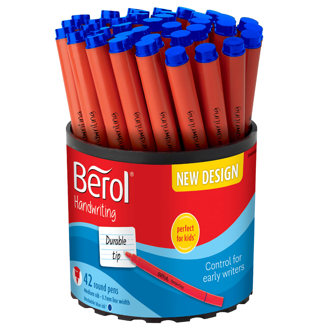 BE HW PEN RED STICK BLU TUB42
