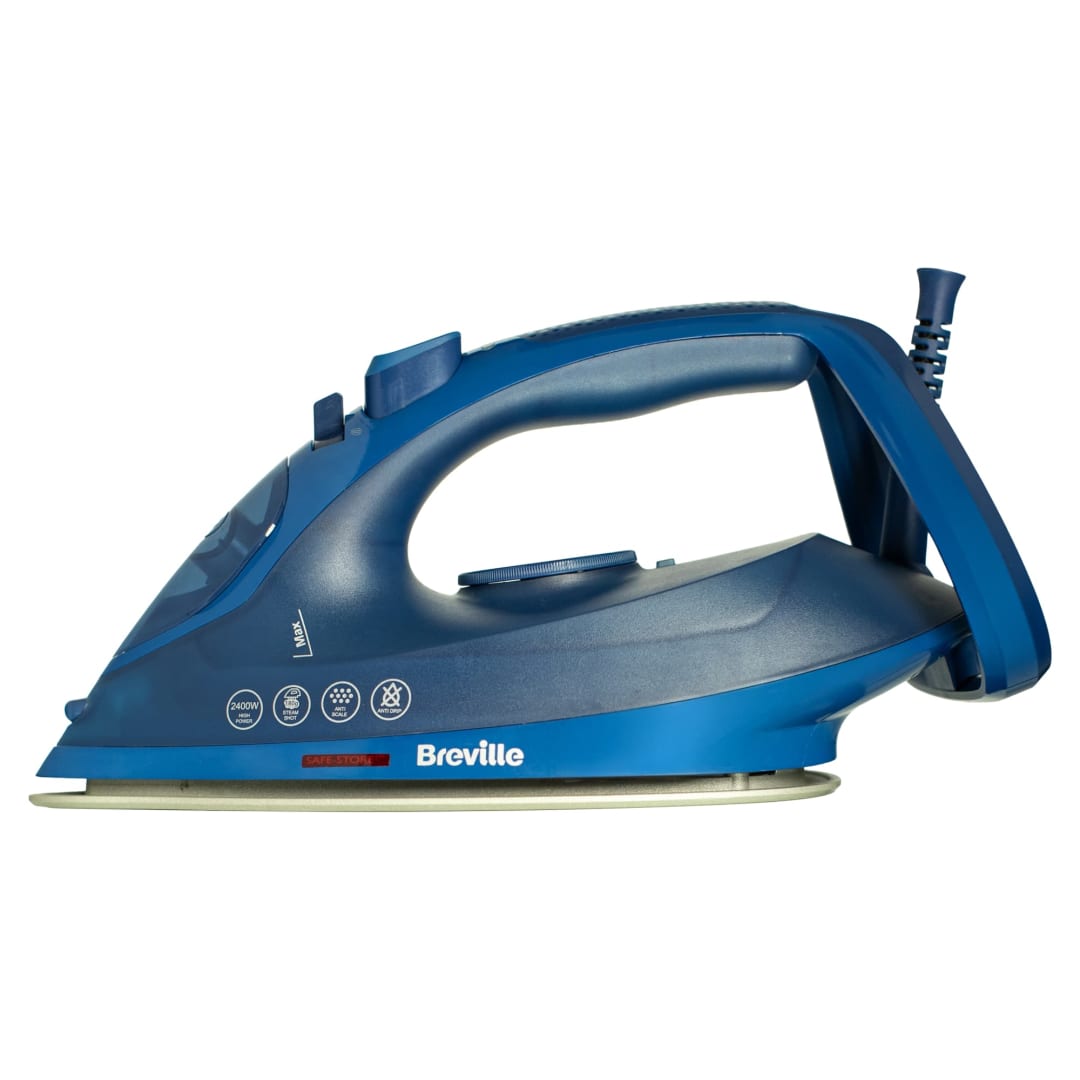 Breville SuperSteam Steam Iron | 2400W | Ceramic Soleplate | 180g Steam Shot | 280ml Water Tank | Blue [VIN450]