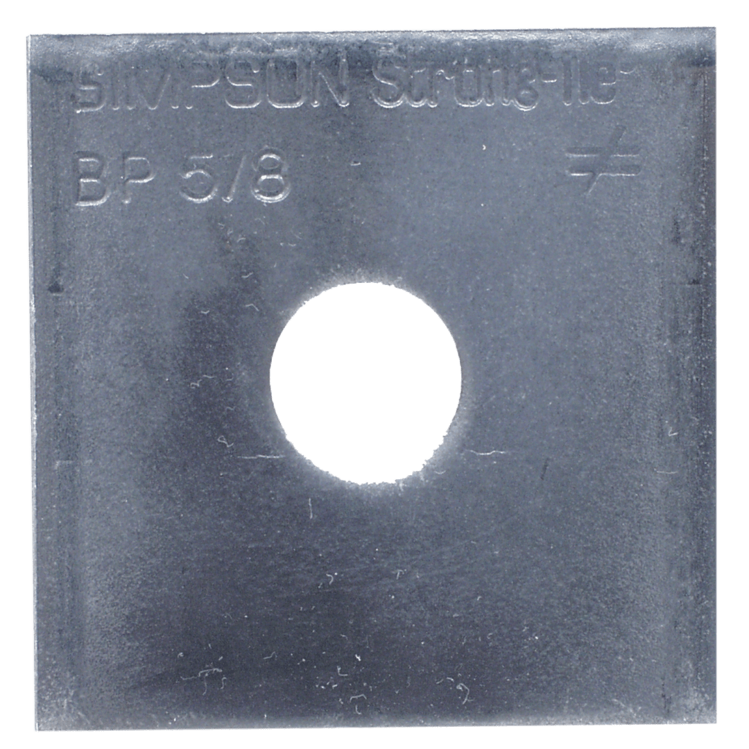 Simpson Strong-Tie BP 5/8 BP 2-1/2 in. x 2-1/2 in. Bearing Plate with 5/8 in. Bolt Dia.