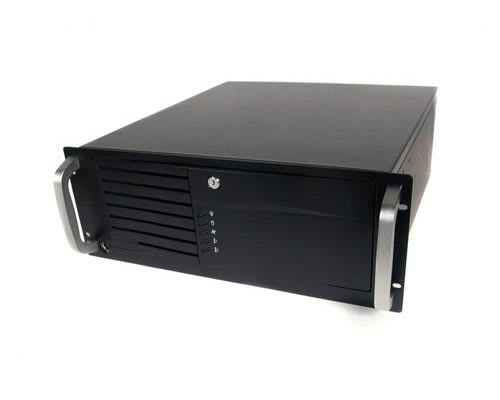 4U Black Rackmount PC Case with 300 Watt P4 Power Supply
