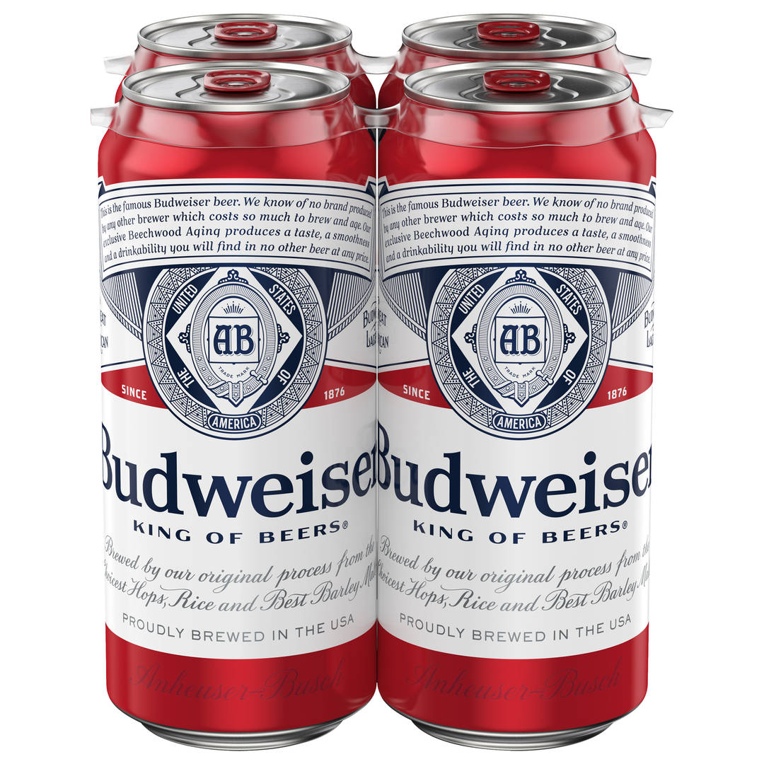 Budweiser Lager Beer 4 - 16 fl oz Cans