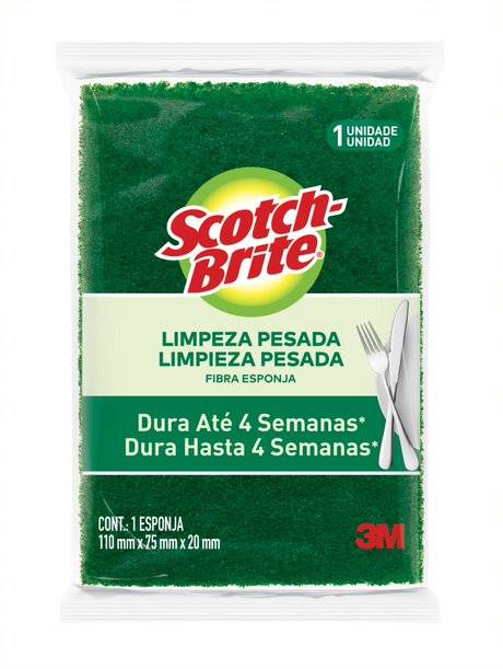 Esponja de Limpeza Pesada Scotch-Brite®, 60 Unidades, Display Bandeja