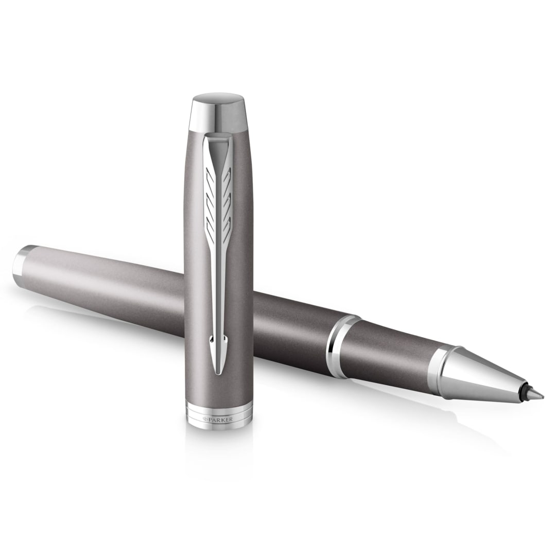Parker IM Writing Rituals Rollerball Pen | Grey Finish with Gradient | Chrome Trims | Fine Point | Black Ink | Gift Box