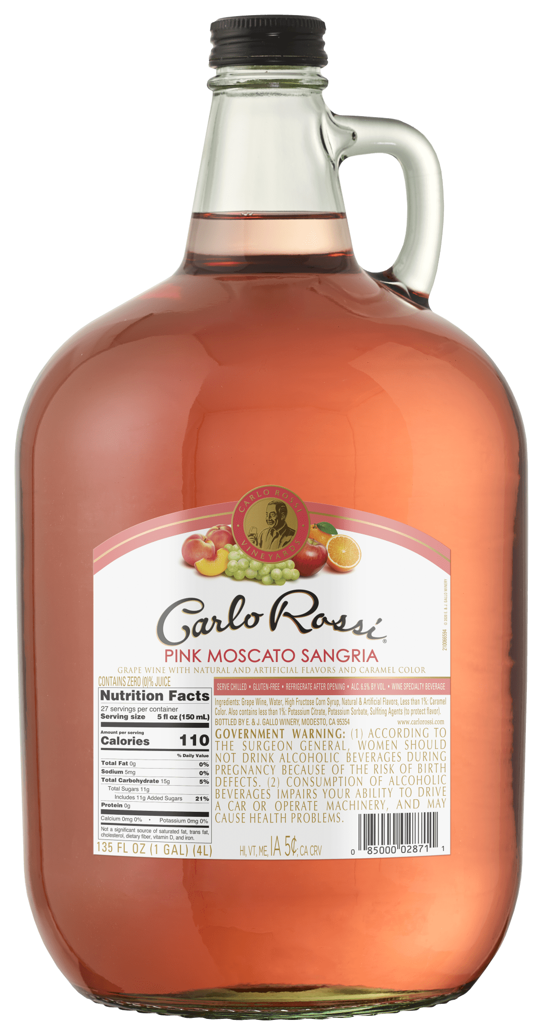 Carlo Rossi Pink Moscato Sangria Wine 4L