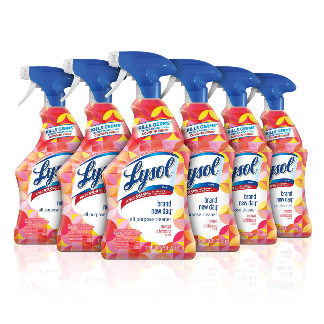 LYSOL® All Purpose Cleaner - Trigger Brand New Day™ Mango & Hibiscus 6/19 oz.