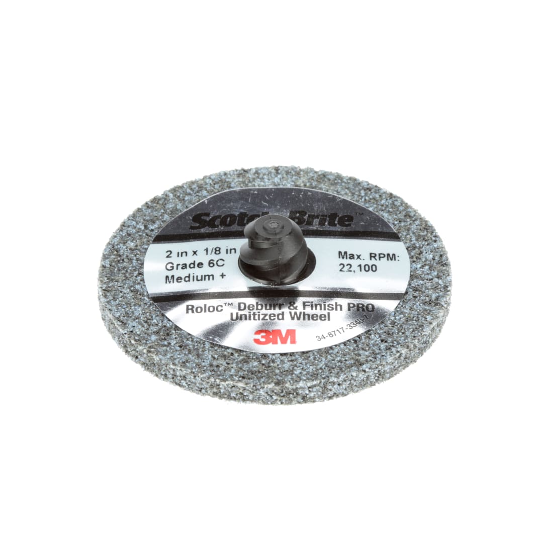 Scotch-Brite™ Roloc™ Çapak Alma ve Finisaj PRO Unitised Teker, 76 mm x 6.35 mm, 4C MED+