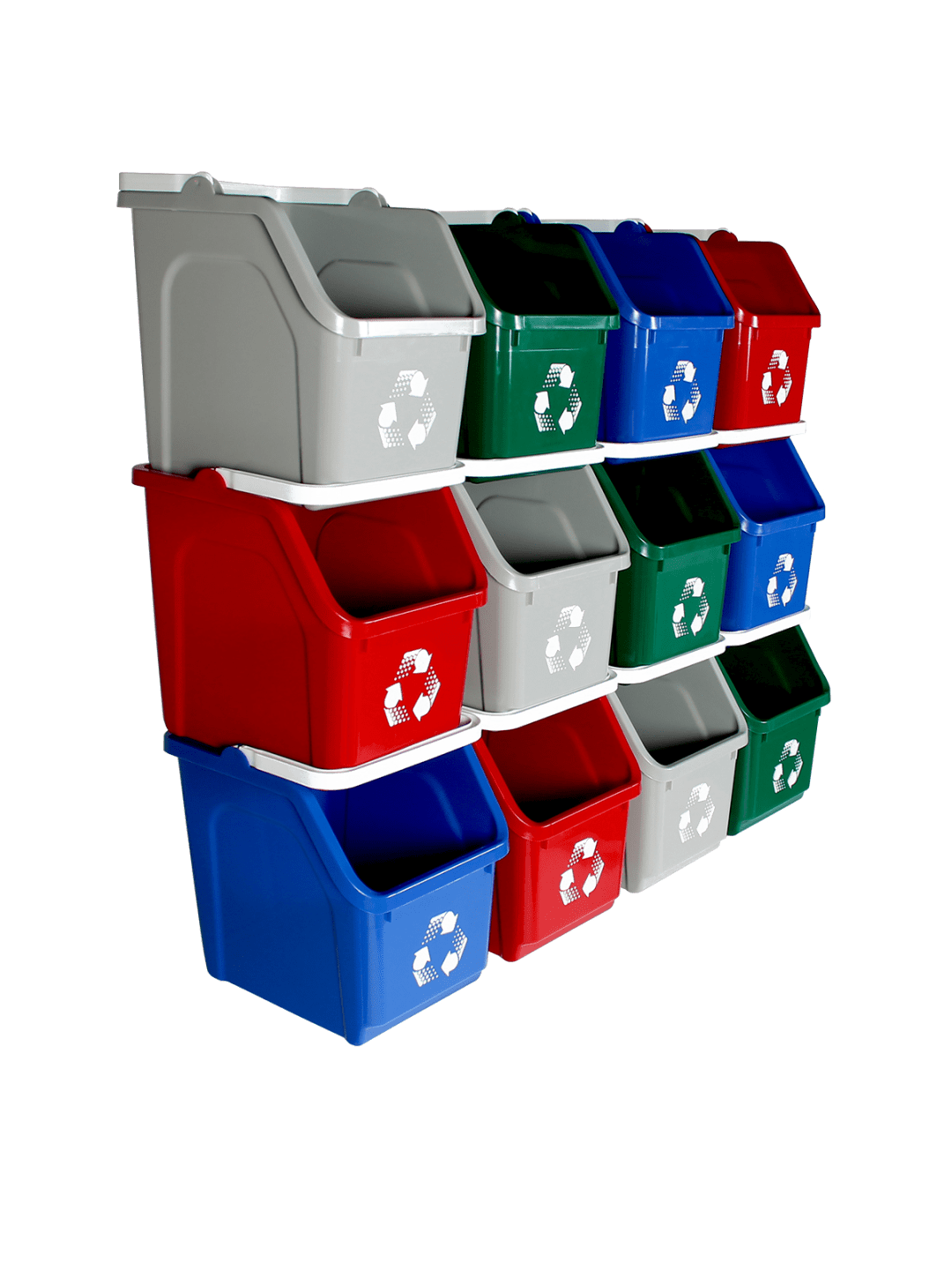 MULTI RECYCLER (12 Pack) - Quad - Kit - Mobius Loop - Full - Blue-Grey-Green-Red
