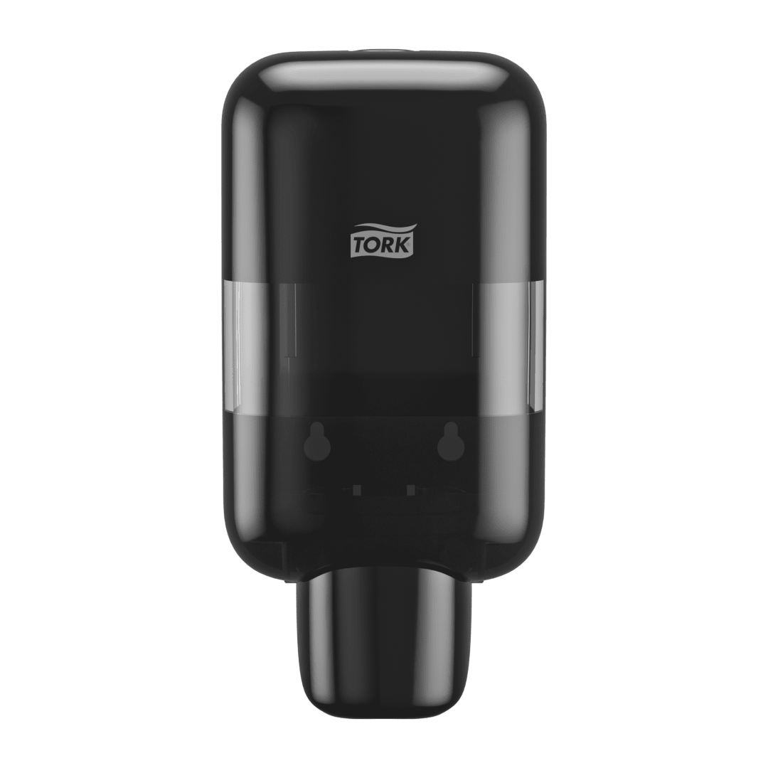 Tork Mini Soap and Sanitiser Dispenser Black