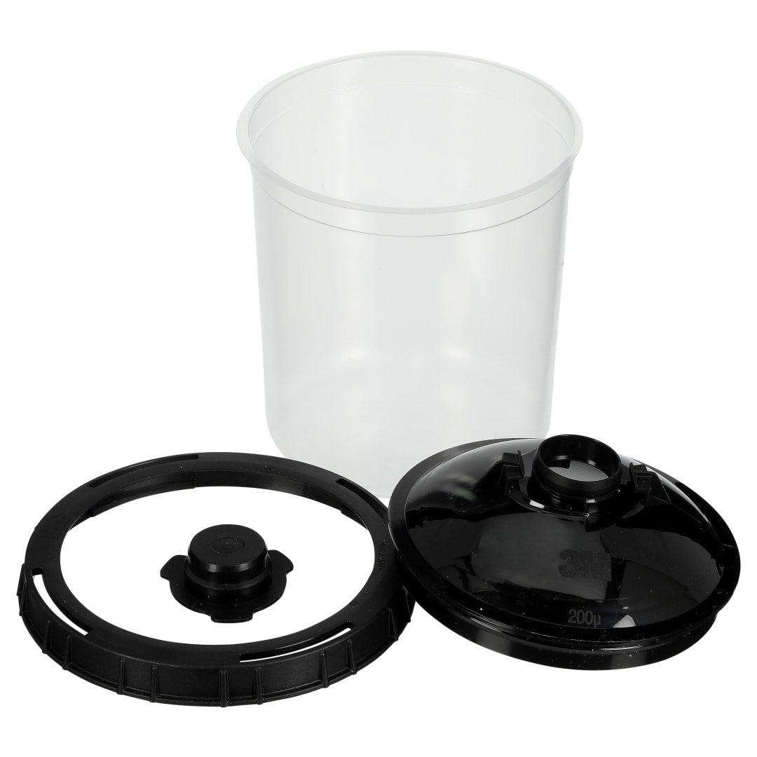 3M™ PPS™ Basic Serie Deckel-und Innenbecher-Kit, Standard, 650 ml, 200 µm, PBS200