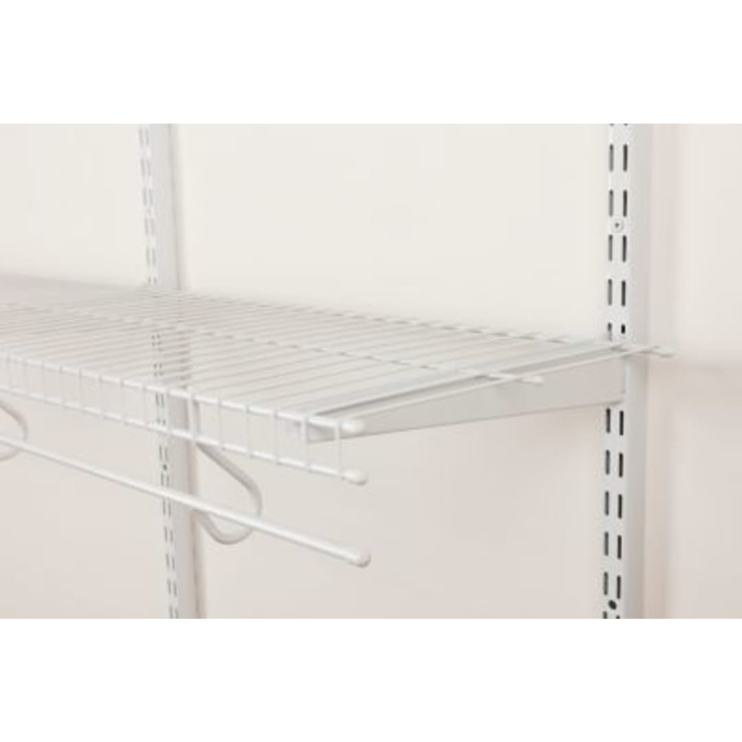 Rubbermaid 4-8ft FreeSlide Closet Shelf Kit- White