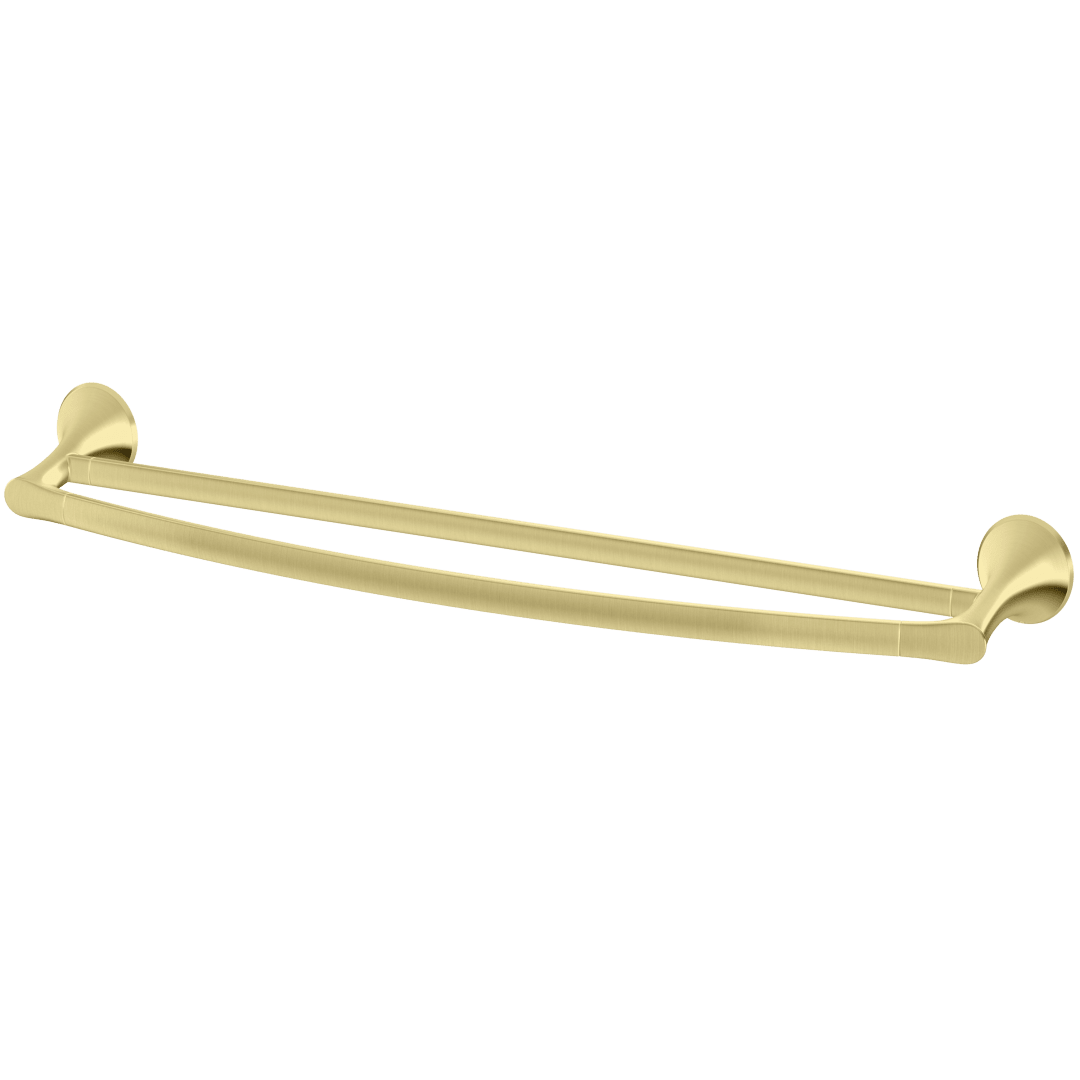 Rhen 24" Double Towel Bar in Brushed Gold