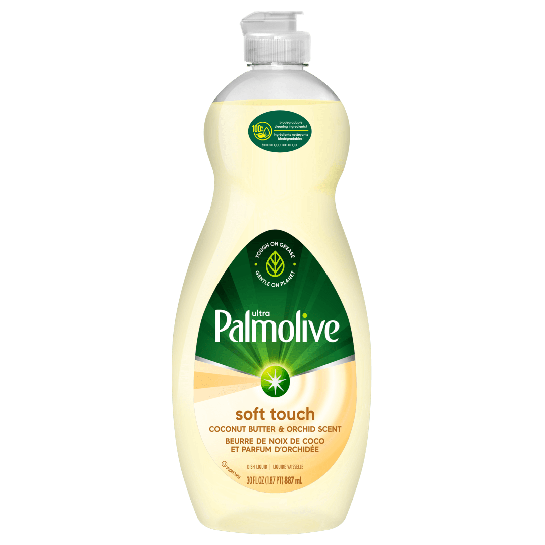 Palmolive Ultra Dishwashing Liquid Dish Soap, Soft Touch Coconut Butter & Orchid Scent - 3 Fluid Ounce, 887 mL