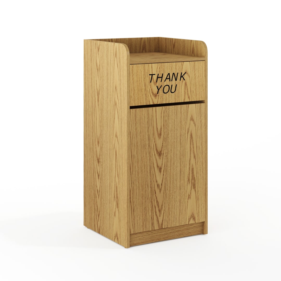 Sony Wood Tray Top Receptacle in Oak