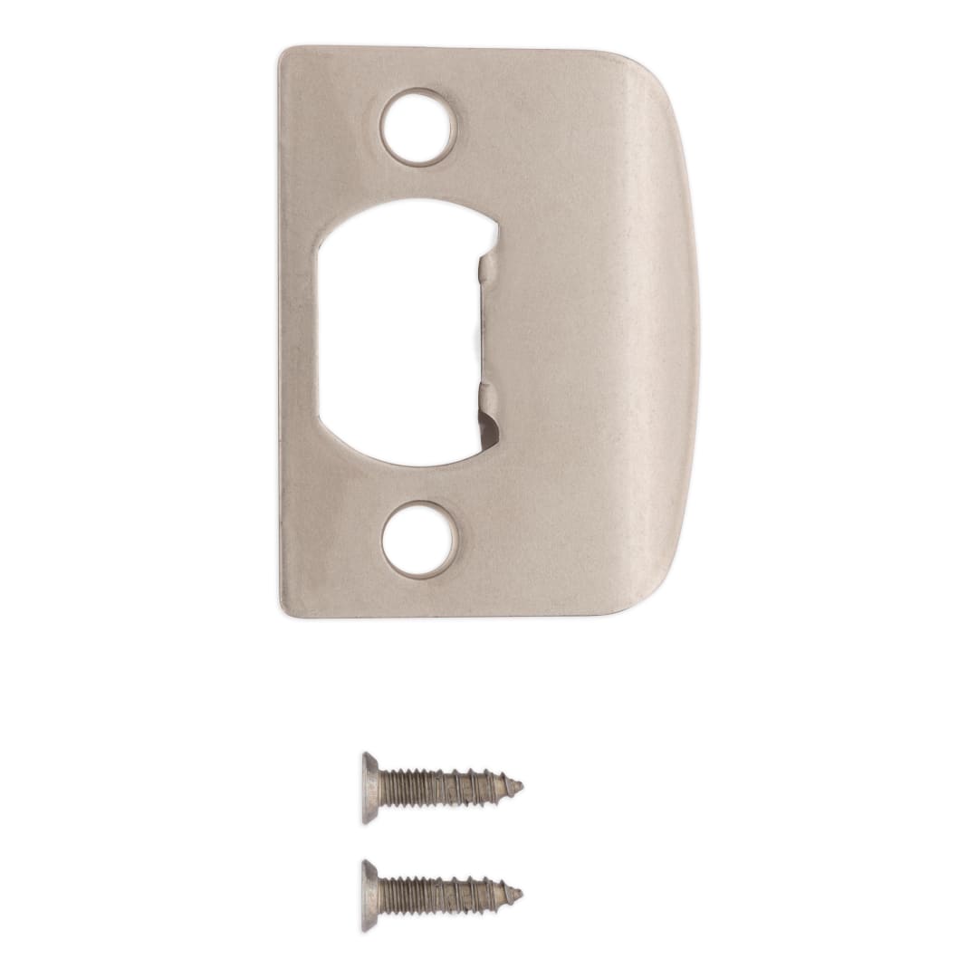Square Corner Full Lip Strike for Knob/Lever in Satin Nickel Finish