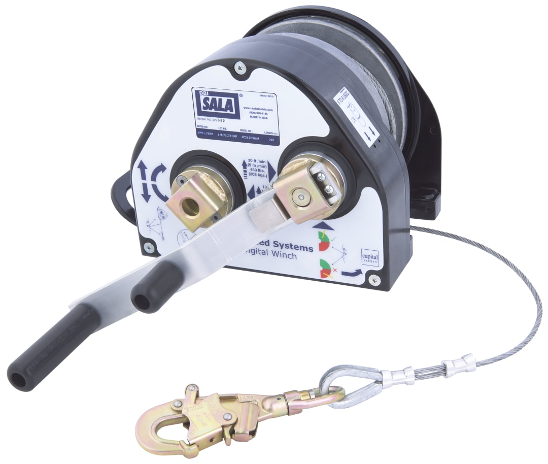 3M™ DBI-SALA® 100 Series Confined Space Digital Winch, Stainless Steel Cable, 15.24 m, 8530011