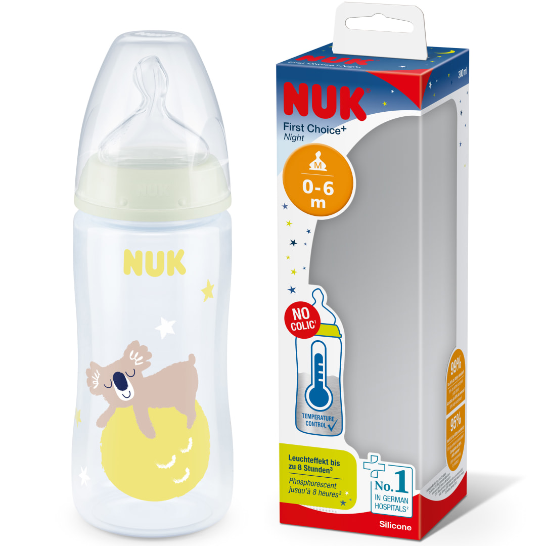 NUK FC+BTL PP TC300ML SI1M NGT KOALA INE
