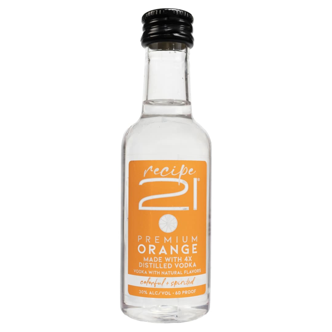 Recipe 21 Orange Vodka 50ml 60 Proof