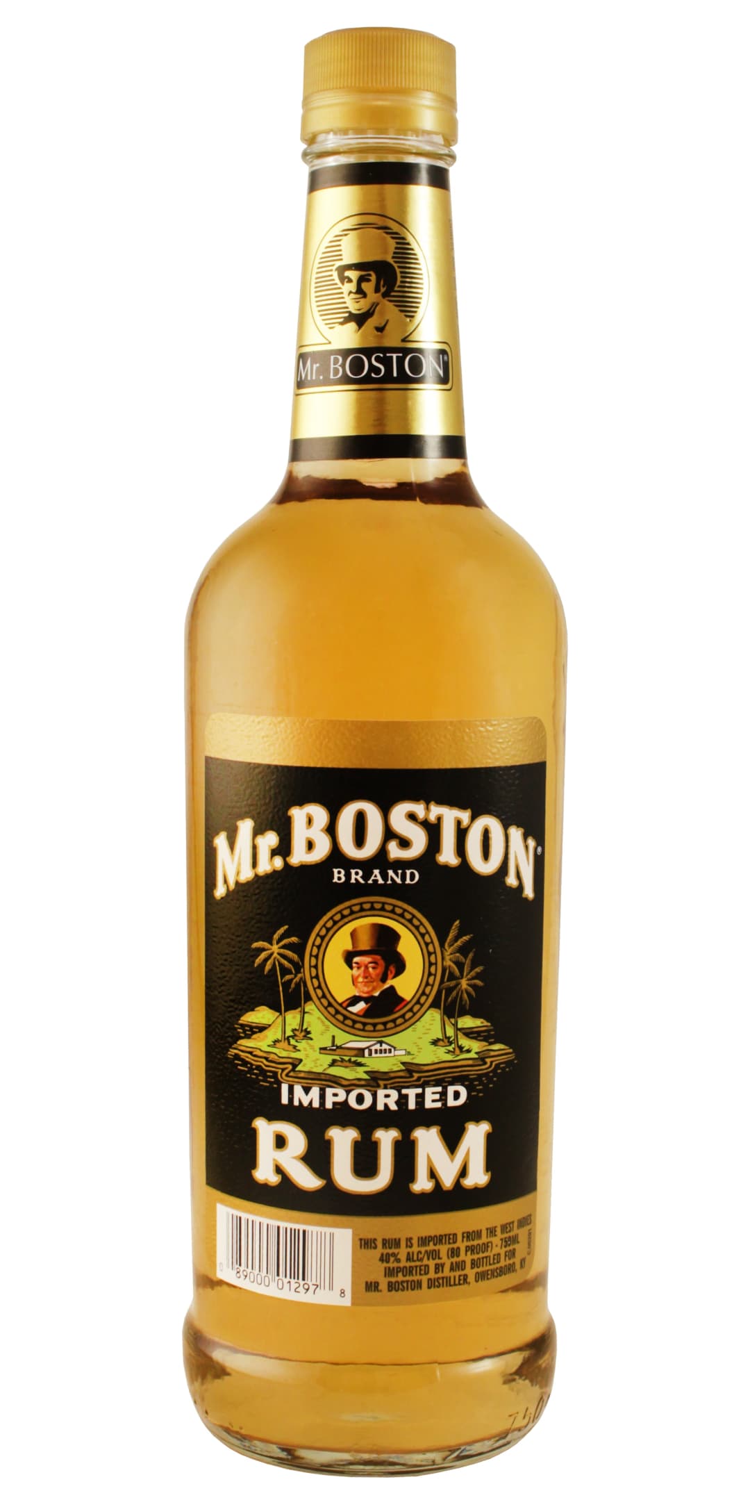 Mr. Boston Dark Rum 750ml 80 Proof