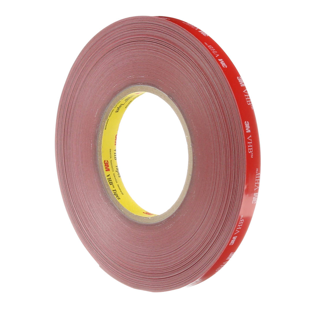 Fita 3M™ VHB™ 4908 – Transparente, 12 mm x 33 m, 17 por Caixa