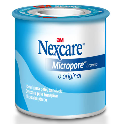Fita Micropore™ Nexcare™, Branca , 25 mm x 0,9 m