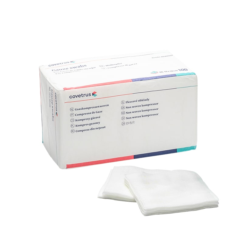Covetrus Woven Gauze Swab, White, 7.5 x 7.5cm