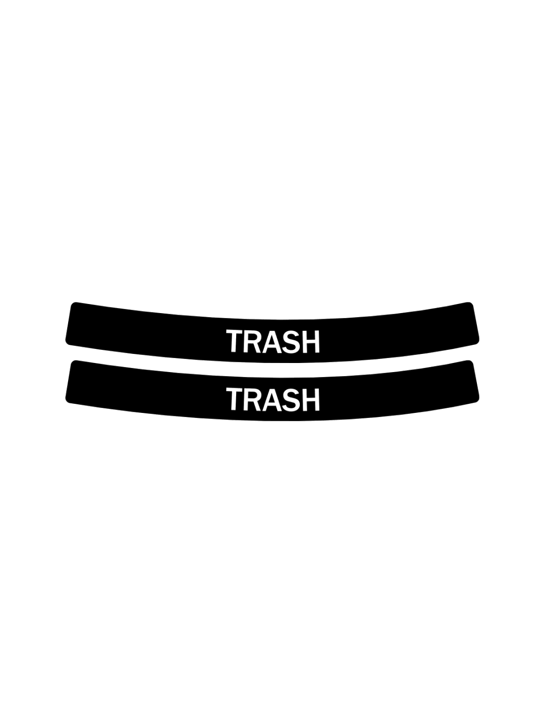  EVOLVE - Label - Ellipse - Trash - Full - Black-White