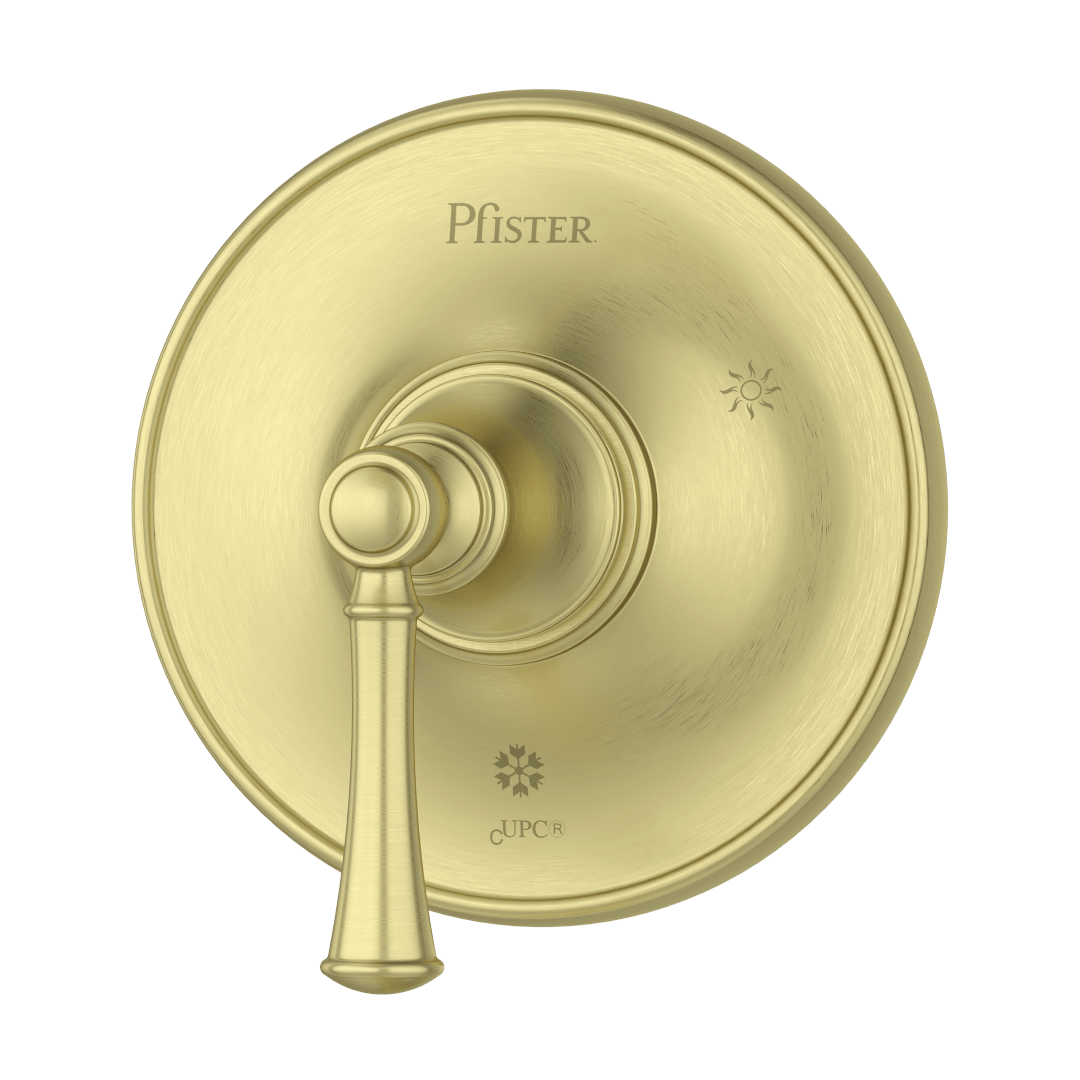 Tisbury Valve Trim in Brushed Gold
