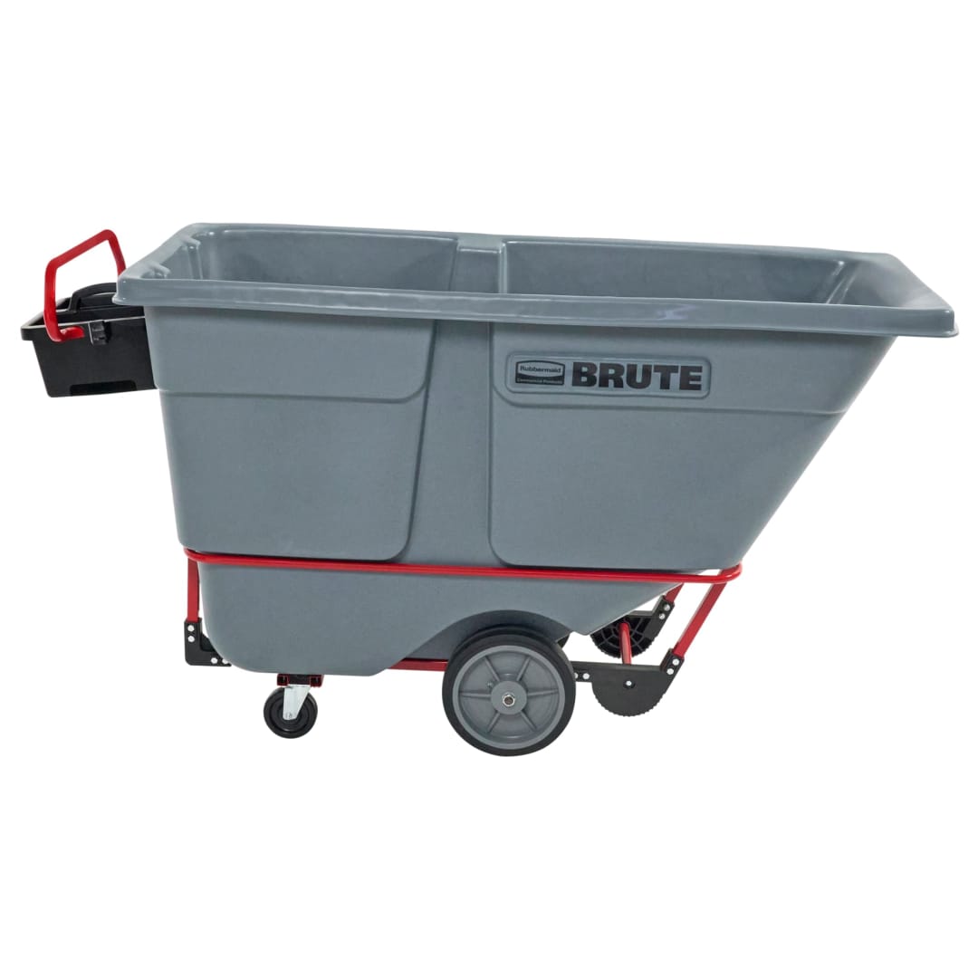 BRUTE Rotomolded Tilt Truck, 0.5 CY, Heavy Duty Plus, Gray