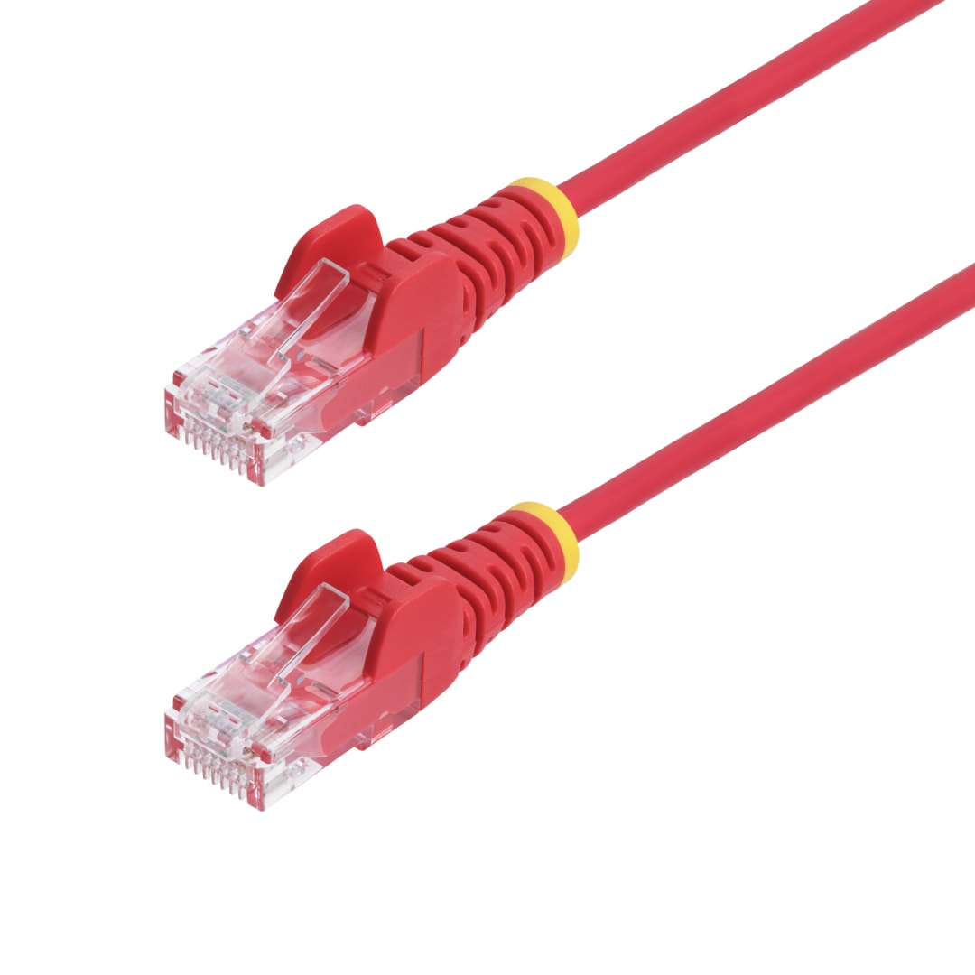 2m Red Snagless Slim Cat 6 Patch Cable