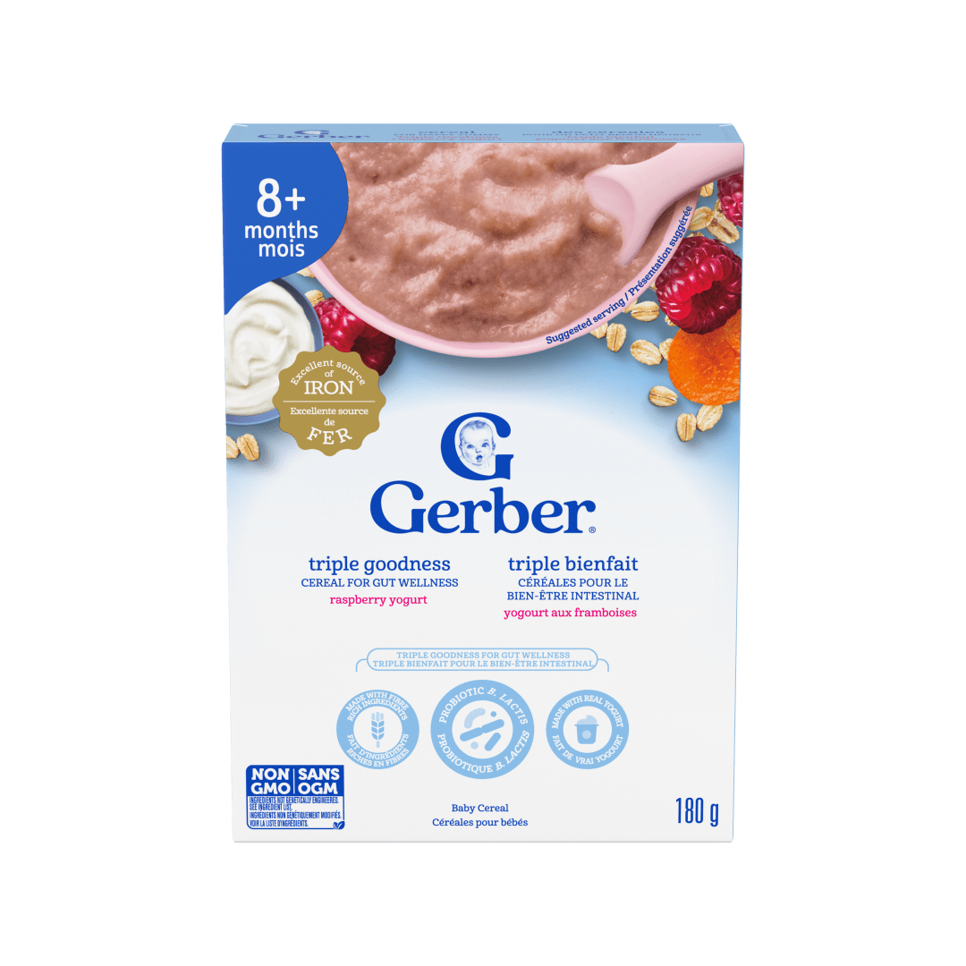 GERBER BL Oat Yogurt Raspberry 6x180g CA