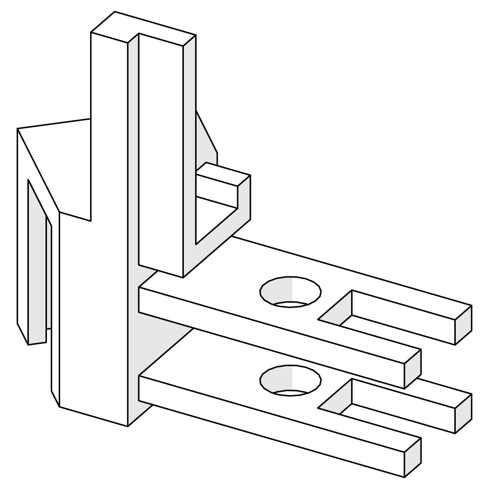 Door Panel Connector 1/Black