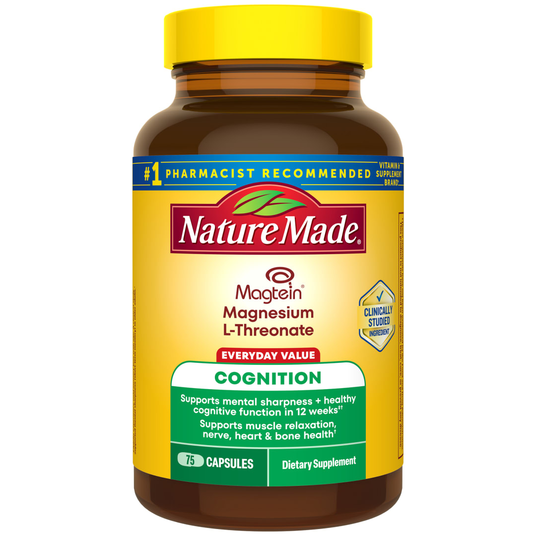 Nature Made Magtein Magnesium L-Threonate Capsules - 75ct