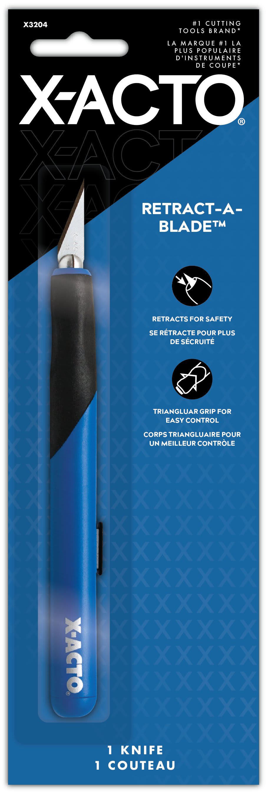 X-ACTO RETRACTABLADE KNIF BLI BLUE