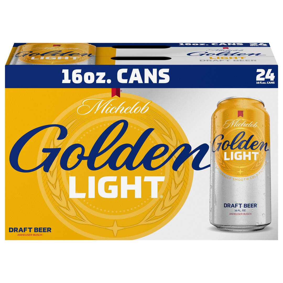 Michelob Golden Draft Light 24x16 oz Can Suitcase CARRIER - Aqueous Coating - Optimization Update