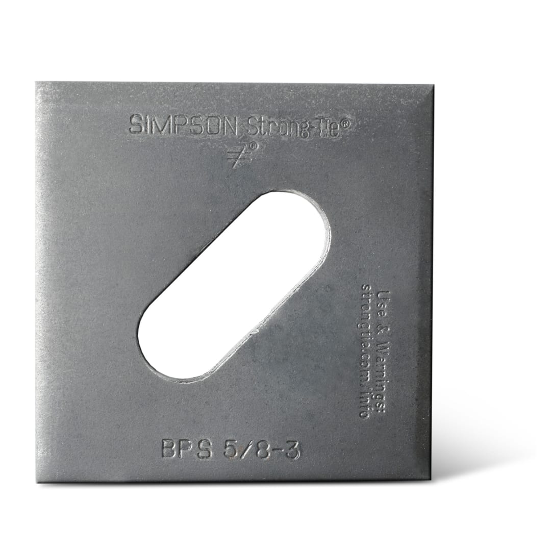Simpson Strong-Tie BPS 5/8-3 BPS 3 in. x 3 in. Slotted Bearing Plate with 5/8 in. Bolt Dia. (Pack of 50)