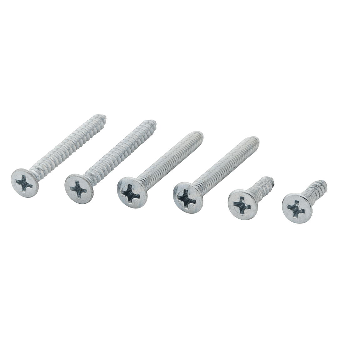 Deadbolt One-Sided Screw Pack for Polished Chrome or Satin Chrome Finish