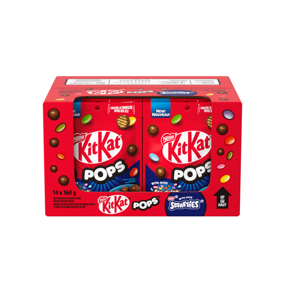 KitKat Pops Mixes Smarties 14x160g CA